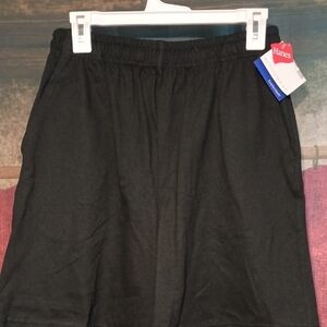 Hanes Classic Black Shorts